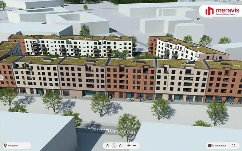 Interaktive 360°-Ansicht des Iris Runge Quartiers
